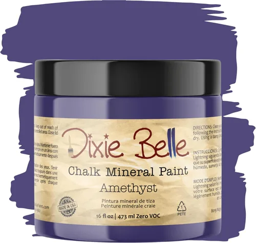 Miniatura 17 de Dixie Belle Paint Company - Pintura con acabado de tiza para muebles, color negro (Caviar), 1 galón, 128 fl oz, pintura mineral color rosa intenso