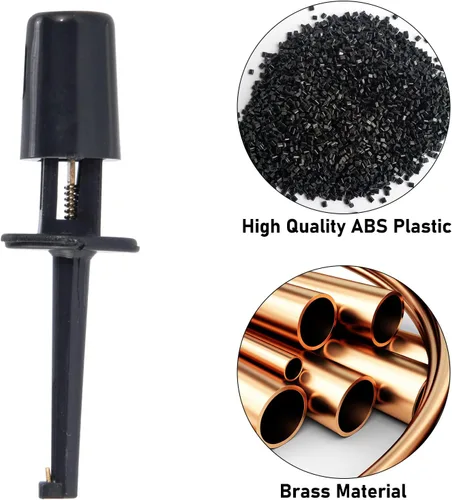 Miniatura 3 de Alwonder Alicates Hackle para atar moscas, 10 unidades, 8 colores, alicates de gancho de mosca, ganchos de punta larga de plástico, herramienta