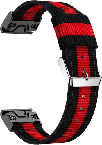 Miniatura 3 de Correa deportiva de nailon de ajuste rápido compatible con Garmin Fenix 5/Fenix 5 Plus/Forerunner 935/Approach S60/Quatix 5 Smartwatch