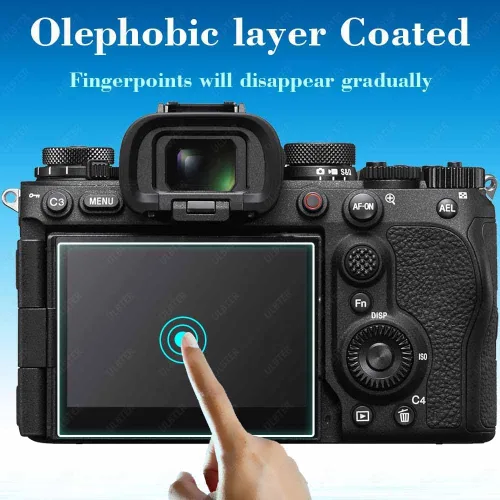 Miniatura 4 de ULBTER [3 Piezas] Protector de Pantalla Aplicable para Cámara Sony Alpha A1 II / A9 III A1II A9III A9M3 y Cubierta de Hot Shoe 0.3mm, Vidrio de 9H
