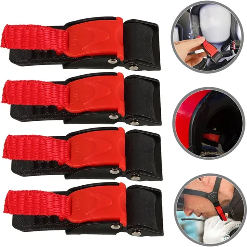 Miniatura 7 de Kit de 4 hebillas de liberación rápida para motocicleta, hebillas para sombrero de seguridad, diseño moderno para mayor comodidad y seguridad