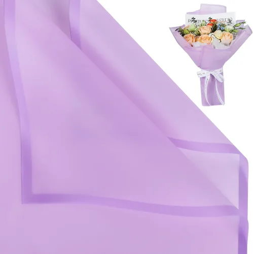 Miniatura 32 de NESCCI Papel de regalo de flores de 20 hojas, papel de regalo de ramo floral impermeable, suministros de floristería, papel de embalaje para boda