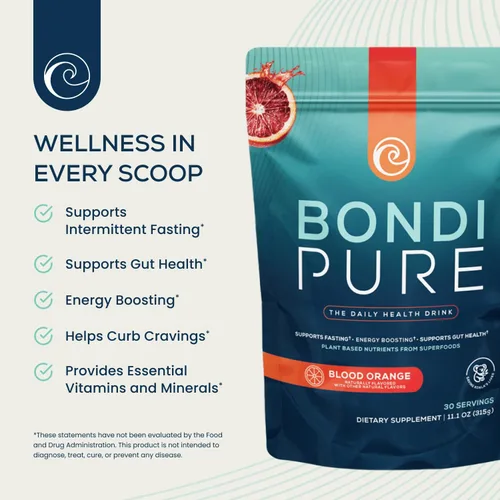 Miniatura 2 de Bondi Pure - Bebida diaria de salud y desintoxicación - Promueve la salud intestinal y el apoyo energético durante una limpieza o ayuno intermitente