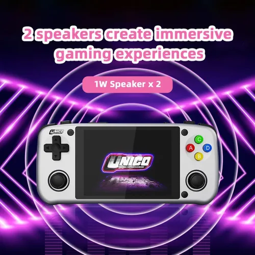 Miniatura 6 de UNICO Handheld Game Console, Portable Pocket Player, Pre-Loaded 40 SNK Classic Games, Including King of Fighters, Metal Slug, etc., 4" IPS Screen