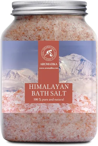 Sal de cristal rosa del Himalaya de 46 onzas, 100% pura y natural, sal del Himalaya para un buen sueño, alivio del estrés, limpieza desintoxicante