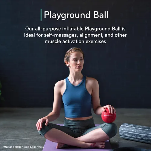 Miniatura 2 de Balanced Body Bola de juegos, herramienta de masaje y alineación, esfera de ejercicio inflable, 5 pulgadas