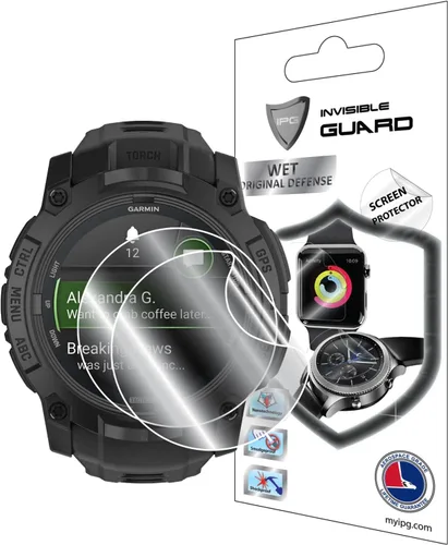 Miniatura 13 de IPG AMOLED Smartwatch Protector de pantalla de hidrogel para Garmin Instinct Crossover (2 unidades) Invisible HD Clear Film Anti-Scratch Protector