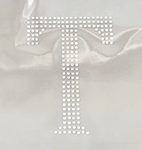Miniatura 8 de Letras griegas, 4 pulgadas de alto, diamantes de imitación, transferencia termoadhesiva (alfa)