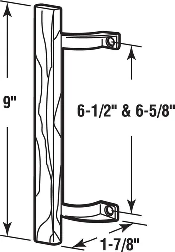 Miniatura 2 de Prime-Line C 1189 - Tirador de puerta corrediza de cristal, madera