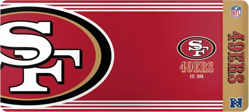 Miniatura 3 de FOCO Alfombrilla para mouse de escritorio oficial establecida con logotipo primario establecido de la NFL, 35 x 16 pulgadas