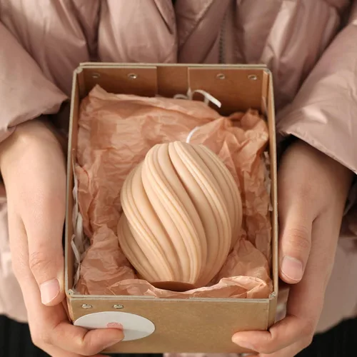 Miniatura 5 de Molde de vela retorcida de onda irregular, arte abstracto, pilar geométrico, de silicona, para jabón, fondant, chocolate, caramelo, pastel, molde