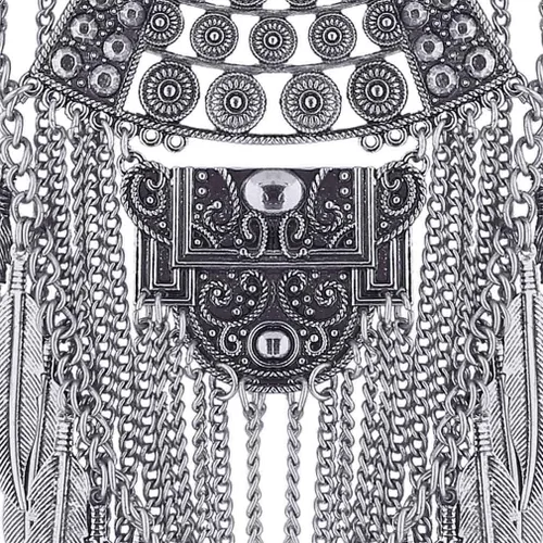 Miniatura 6 de YAZILIND Collar Collares Colgantes Vintage Maxi Gargantilla Declaración Collier Boho Mujer Joyería, Metal