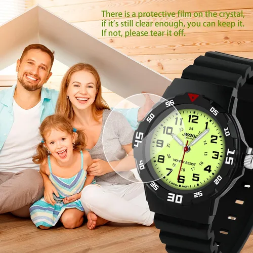 Miniatura 7 de Reloj analógico para niños y niñas, impermeable, deportivo, para exteriores, analógico, para niños de 3 a 12 años