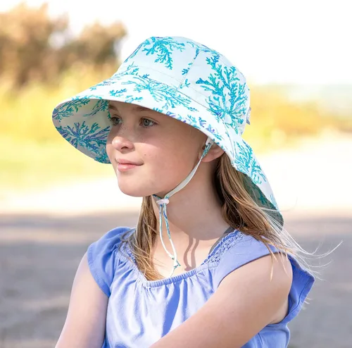 Miniatura 4 de JAN & JUL Sombreros de sol de secado rápido UPF 50+ para niños