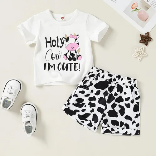 Miniatura 2 de YOUNGER TREE - Conjunto de camiseta y pantalones cortos de lino con cinturón, diseño de sandía
