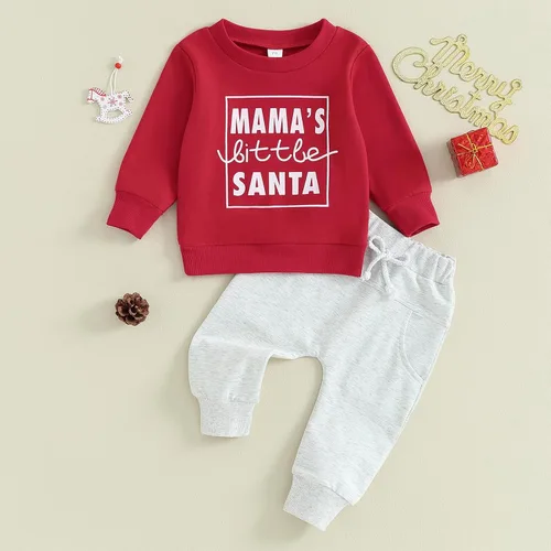 Miniatura 16 de Conjunto de camisa larga y divertida para bebé niño y niña, ropa de primera Navidad, 6, 12, 18, 24 meses, 2T