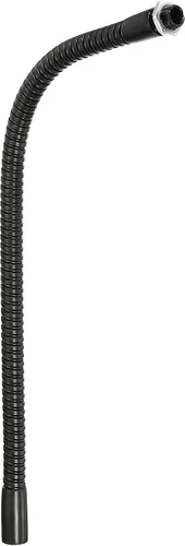 Miniatura 12 de PATIKIL Cuello de cisne universal de 4.7 in/4.7 pulgadas, manguera flexible de metal de rosca fina M10, extensión de tubo de cuello de cisne de Negro