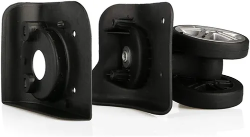 Miniatura 7 de Ruedas giratorias conectadas silenciosas de plástico y poliuretano de 3 pulgadas para equipaje, compatible con automóviles de pasajeros y SUV