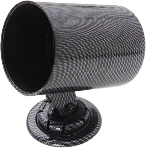 Miniatura 8 de ESUPPORT Fibra de carbono 2 "2.047 in resistente universal de un agujero tablero tablero de coche auto motor medidor Pod Mount Holder