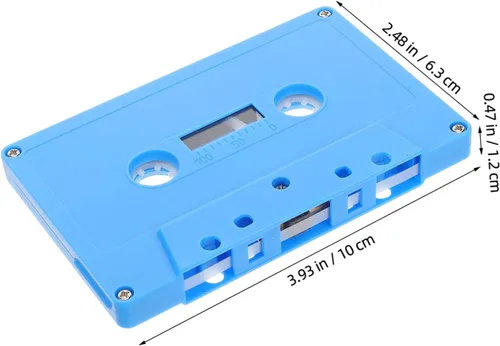 Miniatura 2 de Centro de mesa de fiesta de música, decoración de cinta de casete retro, cintas de casete en blanco para bricolaje Azul (Sky-Blue)