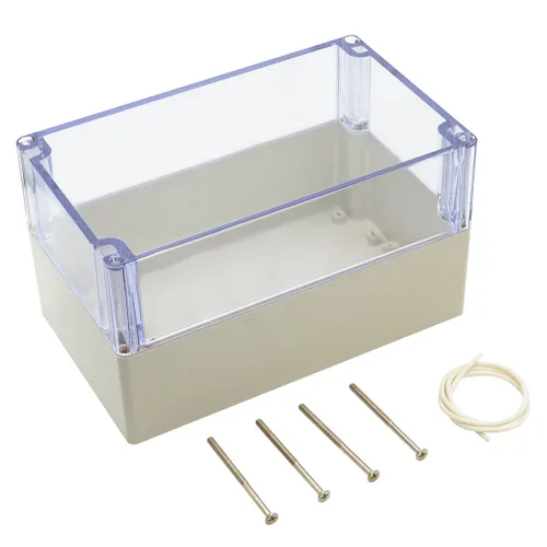 Miniatura 17 de LeMotech Caja de conexiones de plástico ABS a prueba de polvo, impermeable, IP65, caja de recinto eléctrico universal para proyectos, color gris