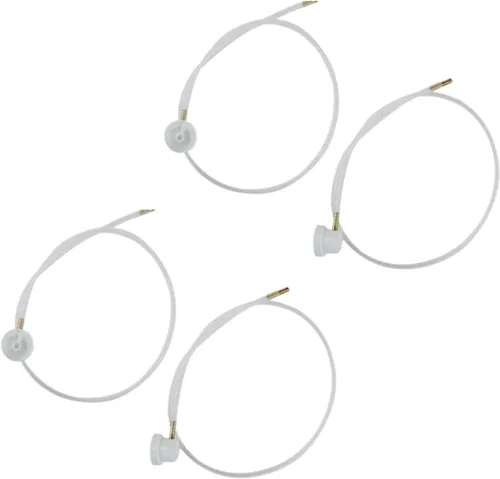 4 piezas de manguera de extensión de 360 grados para latas de pulverización de vástago masculino, película de boquilla de automóvil, 2 boquillas de