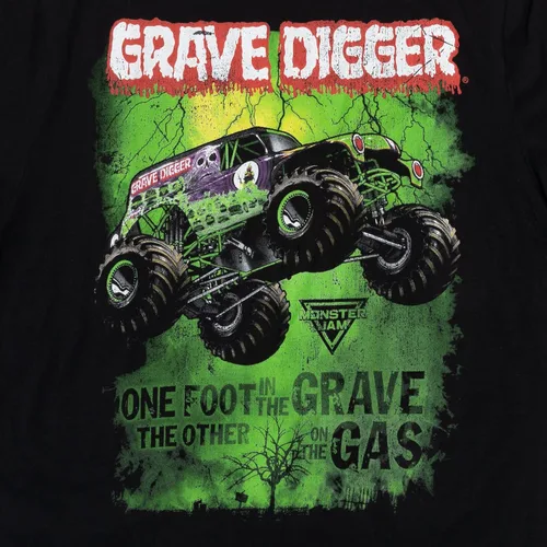 Miniatura 4 de Camiseta Monster Jam para Adultos Grave Digger El Toro Loco Megalodon