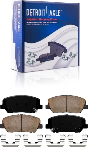 Miniatura 14 de Detroit Axle - Kit de freno trasero para Ford Explorer 2020-2025 2024-2025 Rotores de freno de disco Mustang Pastillas de freno de cerámica
