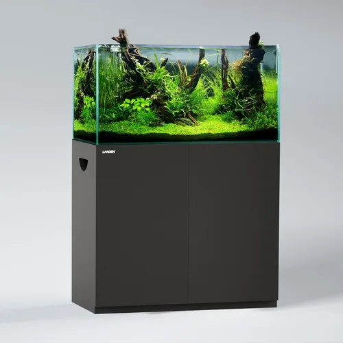 Miniatura 12 de Landen Soporte de madera para acuario y gabinete para tanque de hasta 20 galones, soporte de tanque de agua salada y reptil de peces, alfombrilla