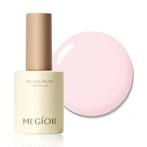 Miniatura 84 de MEGIOR Esmalte de uñas de gel blanco de 0.5 fl oz, color blanco antiguo, secado con luz UV, esmalte de gel francés, arte de uñas, salón de manicura