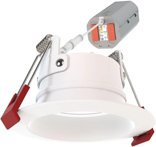 Miniatura 17 de Juno WF2 Dreg B ALO25 SWW5 90CRI 120 MW M6 Downlight LED Empotrado Wafer Sin Caja, Estilo de Moldura Deflectada con Retroceso Profundo, 2 Pulgadas