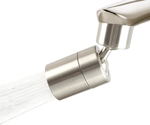 Hibbent Aireador de grifo, Aireador de grifo de fregadero de cocina de 360 grados, Accesorio de grifo de cocina giratorio de doble función, pieza de
