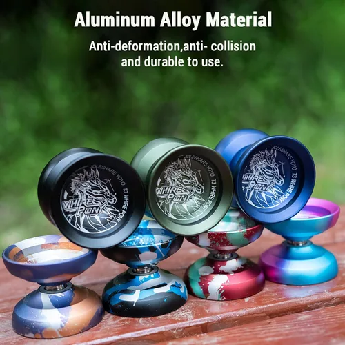 Miniatura 7 de LIXADA Yoyo Ball Aleación de aluminio con rodamientos sensibles y no respondentes+cuerda Yoyo+guante, juego de bolas de yoyo profesional portátil