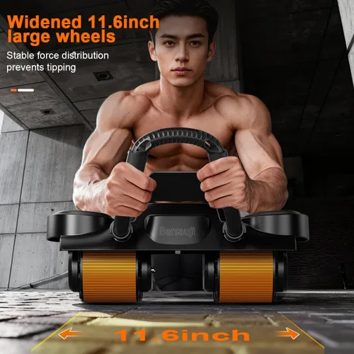 Miniatura 6 de Ab Roller Wheel with Elbow Support - Abdominal Rebound Roller with LCD Large Screen Display