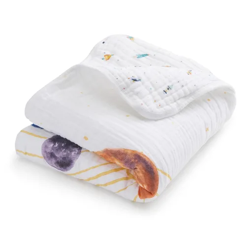 Miniatura 18 de aden + anais Manta de muselina 100% algodón orgánico para bebé, ropa de cama de cuna para recién nacidos y niños pequeños, cobija de guardería