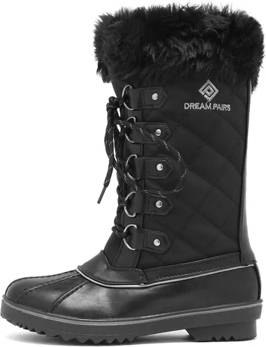 Miniatura 2 de DREAM PAIRS Women's River_1 Mid Calf Waterproof Winter Snow Boots