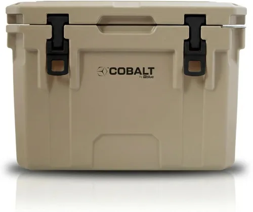 Miniatura 7 de Cobalt - Enfriador de hielo de 25 cuartos de galón moldeado por roto; gran baúl para hielo hasta 3 días