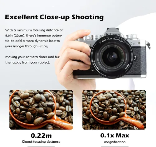 Miniatura 5 de Viltrox AF 13mm F1.4 Lente APS-C para Montura Nikon Z, Lente Prime de Enfoque Automático Gran Angular Ultra para Cámaras Nikon Z-Mount Z6III ZF Z9