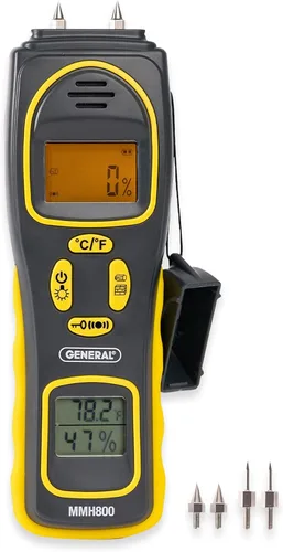 General Tools MMH800 Medidor de Humedad con y sin Pin con Temperatura y Humedad