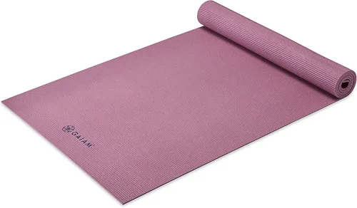 Miniatura 14 de Gaiam - Esterilla de yoga de calidad superior de 5mm, lisa, gruesa y antideslizante para todo tipo de ejercicios de yoga, pilates y gimnasia