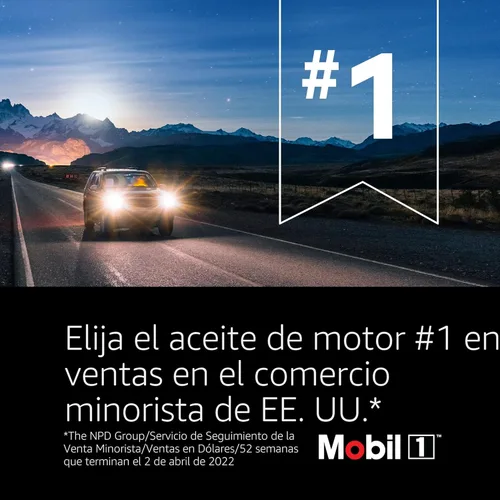 Miniatura 4 de Mobil 1 aceite de motor sintético avanzado de ahorro de combustible completo 0W-30, 5 cuartos de galón