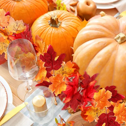 Miniatura 6 de Guirnalda artificial de otoño con hojas de arce, guirnalda de vid colgante, hojas de otoño, guirnalda de follaje de otoño, decoración de Acción