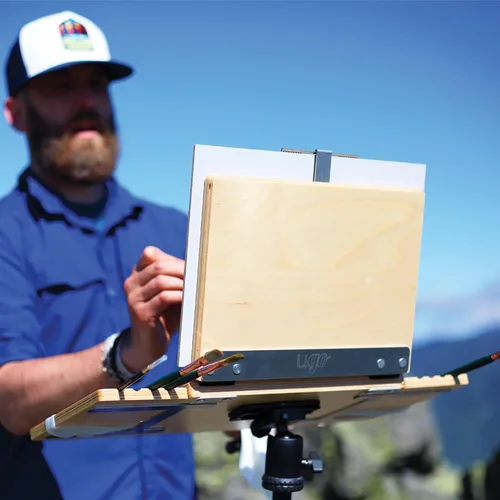 Miniatura 7 de New Wave u.go Plein Air Caja Pochade Anywhere, 8.4"x11.25"x1.25" pulgadas, Caballete Plein Air, Caballete de Pintura, Caballete de Arte