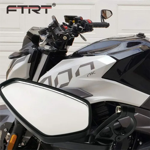 Miniatura 7 de Espejo retrovisor universal para motocicleta de 7/8 pulgadas, compatible con YZF R1 R6 FZ07 / GROM CB500F/NINJA 650R Z125 Z7500 Z900 ER6N ER6F