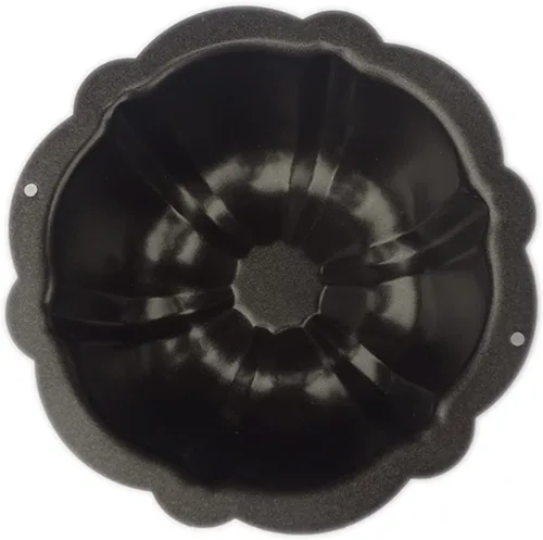 Miniatura 2 de Paquete de 4 mini moldes para tartas, acero al carbono de 5 pulgadas, reutilizables, antiadherentes, plato para hornear pequeño, borde con volantes