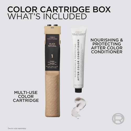 Miniatura 8 de L'Oreal Paris Colorsonic - Cartucho permanente de tinte para el cabello, color vibrante para retoque de raíces, cobertura de canas o todo color en 1