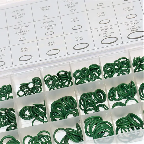 Miniatura 4 de Kit de arandela de puerto A/C y junta tórica de nitrilo 30 juntas de repuesto de sello unido (1) + juego de 270 piezas de juntas tóricas (1)