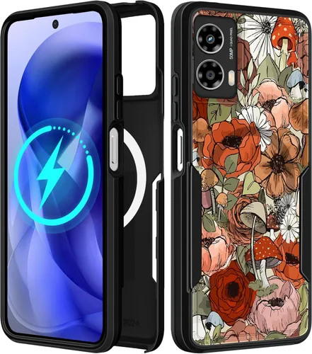 Miniatura 197 de Funda para Moto G 5G 2024 – Compatible con MagSafe para mujeres y niñas, bonita funda protectora magnética para teléfono, diseño femenino Kawaii