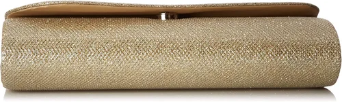 Miniatura 4 de Bolsos de mano oblicuos con purpurina y solapa para mujer, Oro