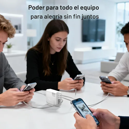 Miniatura 7 de Cargador iPhone 17 USB C Bloque de Carga Rápida, 3 Puertos Tipo C Cada uno 40W Cargador para iPhone 17 16 15 Pro Max Plus, Galaxy S25 S24 S23, iPad